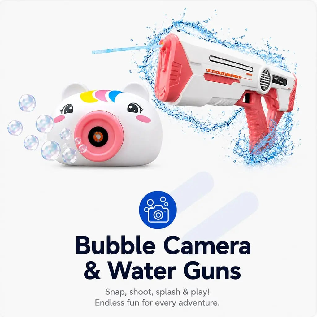 Bubble Guns, Bubble Machines & Water Toys
