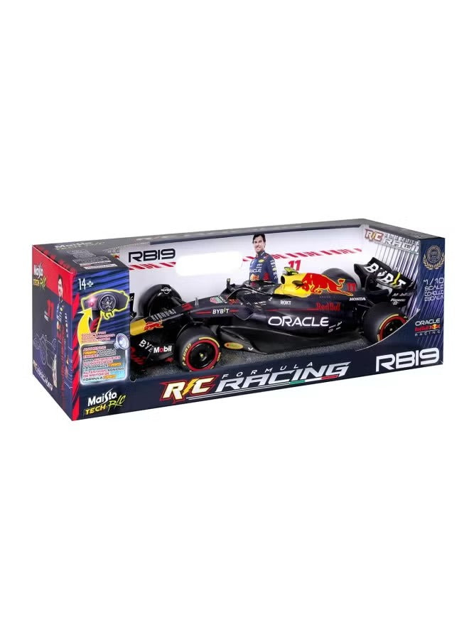 Maisto Tech 1:10 Scale Red Bull Racing RB19 Remote Control Formula 1 Car | Official F1 Licensed Large High Speed RC Race Car with 2-Speed Motor, Digital Proportional Control, Authentic Engine Sounds & USB Rechargeable Li-Ion Battery | Premium Toy Gift