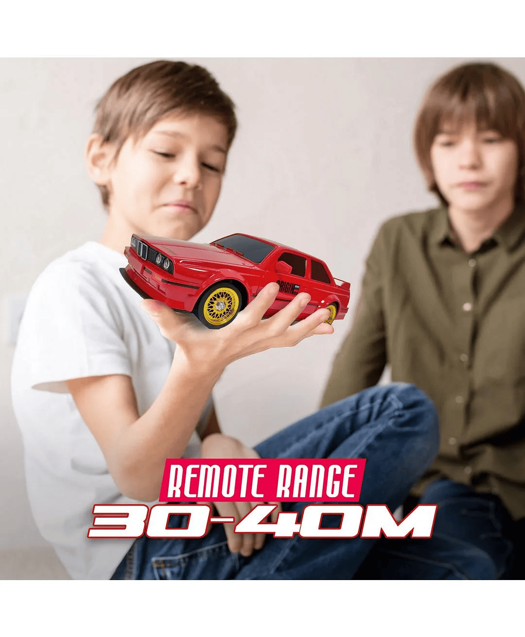 MY TOYS 1:16 Scale 4WD High-Speed RC Drift Car with LED Lights & Accessories