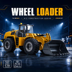 HUINA 1583 1/14 Scale RC Wheel Loader – 10-Channel Hobby-Grade Remote Control Construction Truck with Alloy Metal Cab & Bucket