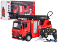 MYTOYS Large Remote Control Fire Truck Toy with 360° Rotating Ladder & Real Water Spray (2.4GHz)