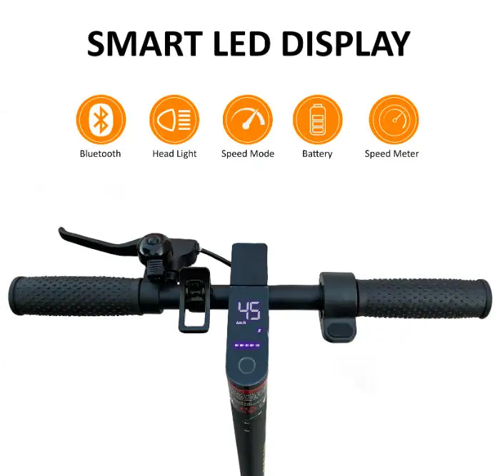 MT760 Electric Kick Scooter – 45 km/h, 350W, 36V, 20km Range – Foldable & App Control