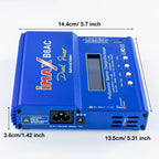iMAX B6 AC 80W Smart Balance Lipo Battery Charger & Discharger | Universal Digital LCD Screen Charging Station for 1S-6S LiPo, LiFe, NiMH, NiCd & Pb Batteries for Hobby RC Vehicles, Drones & Packs