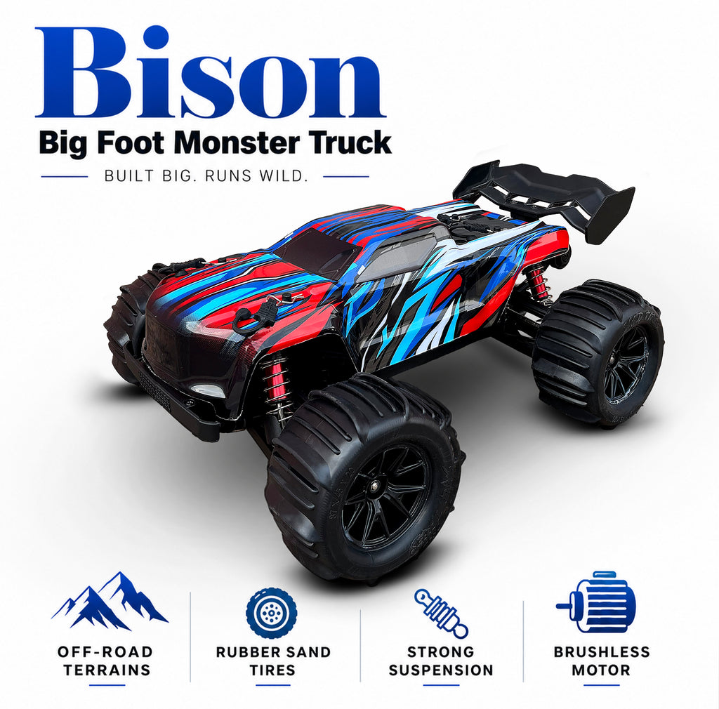 MYTOYS 1:16 Brushless High-Speed RC Monster Truck – 60 KM/H 4WD All-Terrain Racing Car