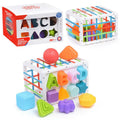 MyToys 15-Piece Sensory Shape Sorter & Alphabet Learning Bin