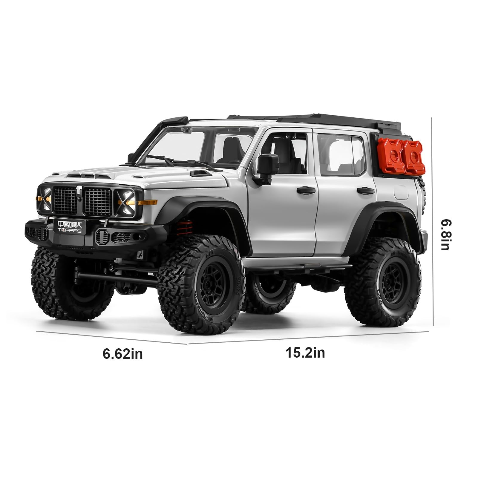 MYTOYS MN300 1/12 Scale 4x4 RC Crawler – Hobby Grade Wrangler-Style Off Road Remote Control Truck (2-Speed, LED Lights)
