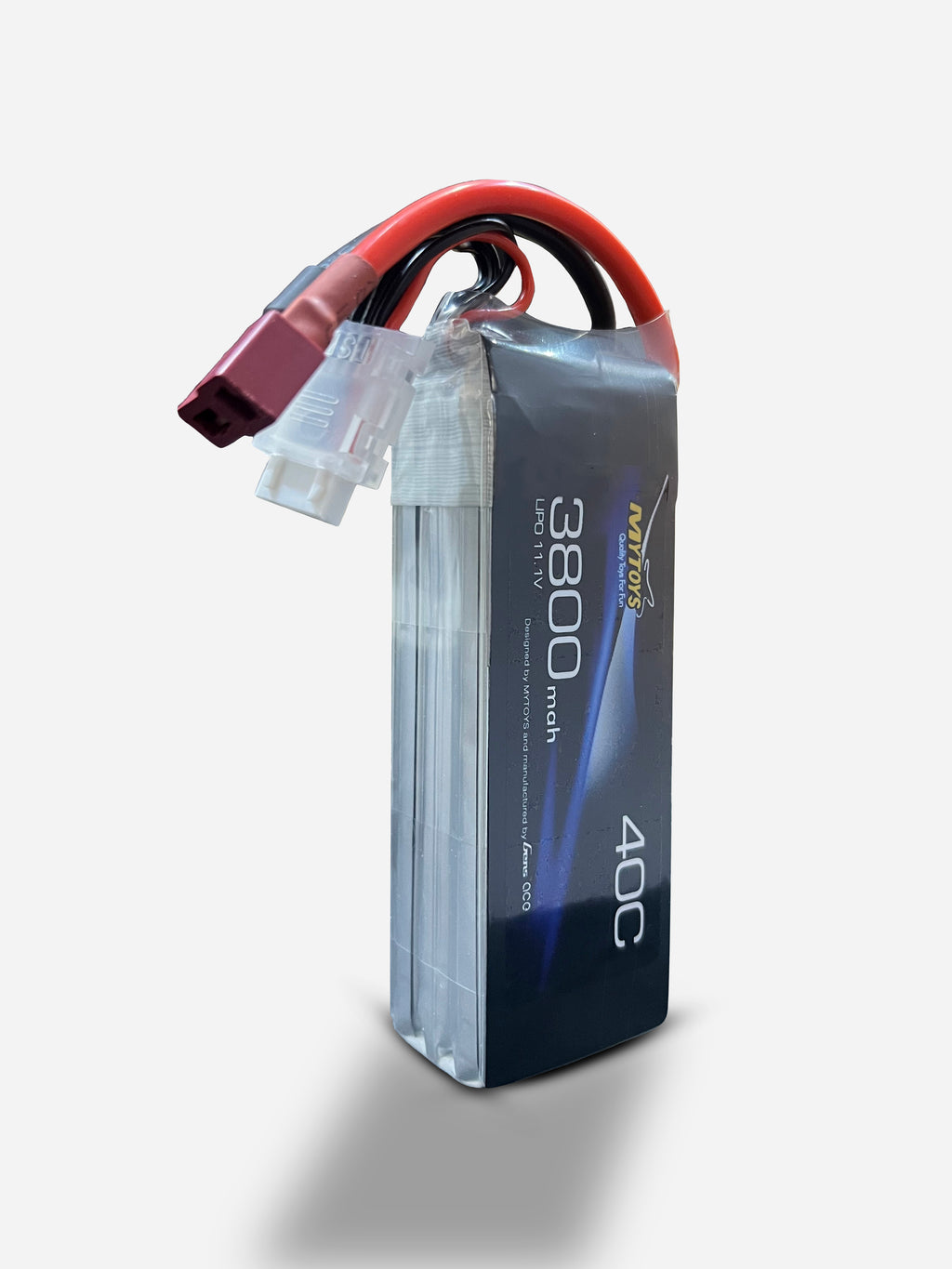 Mytoys 3S 11.1V 3800mAh 40C LiPo Battery with Deans T-Plug for 1/8 & 1/10 RC Vehicles