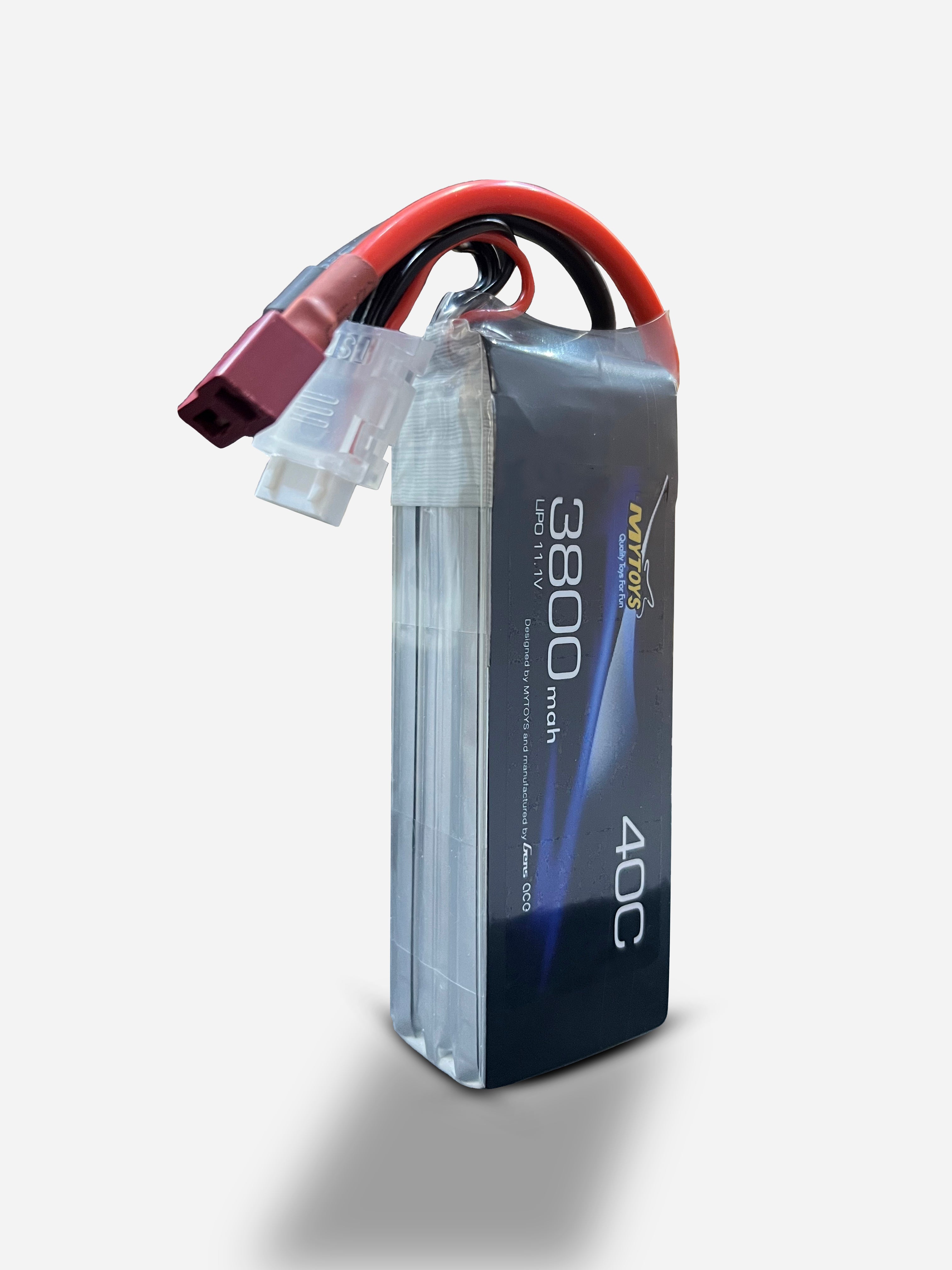 Mytoys 3S 11.1V 3800mAh 40C LiPo Battery with Deans T-Plug for 1/8 & 1/10 RC Vehicles