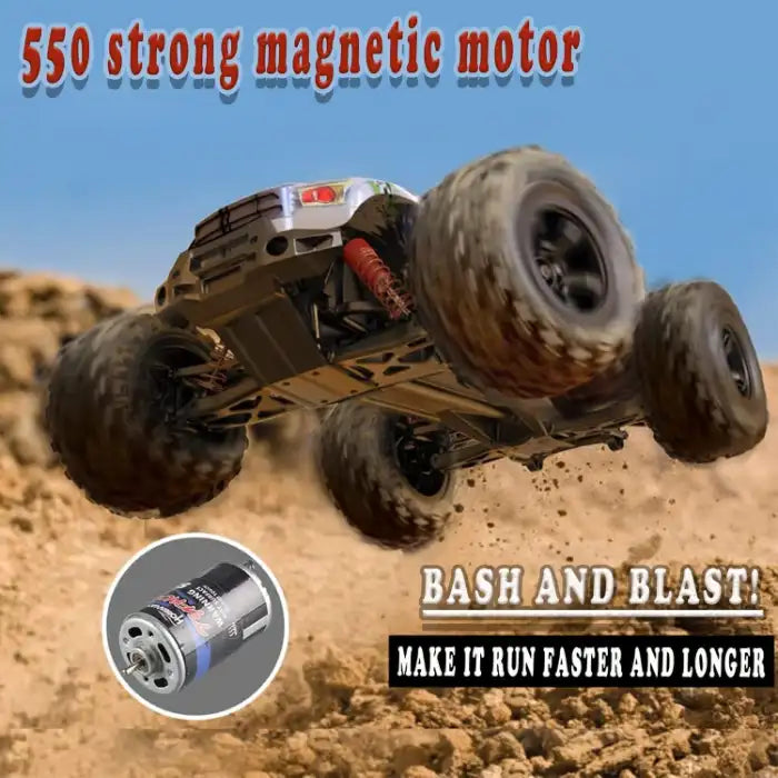 MYTOYS Hobbiway Typhoon MT660 1/10 4WD RTR High Speed RC Monster Truck - Off-Road & Sand Tyre Editions