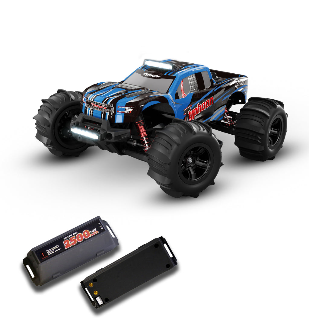 MyToys 1:10 Scale 4WD High-Speed RC Monster Truck – Hobby Grade All-Terrain Desert Crawler, 65+ KM/H Fast Speed Off-Road Truck with LED Lights & Advanced Modding Support