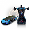 MYTOYS 2-in-1 Gesture Control Transforming RC Robot Car – 1:18 Scale Drift Stunt Vehicle with Mecanum Wheels, LED Lights & Smoke Spray