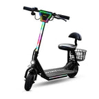 MT390 Kids Electric Kick Scooter with Seat - 18 km/h, 300W Motor, LED Lights, Bluetooth Speaker & Storage Basket