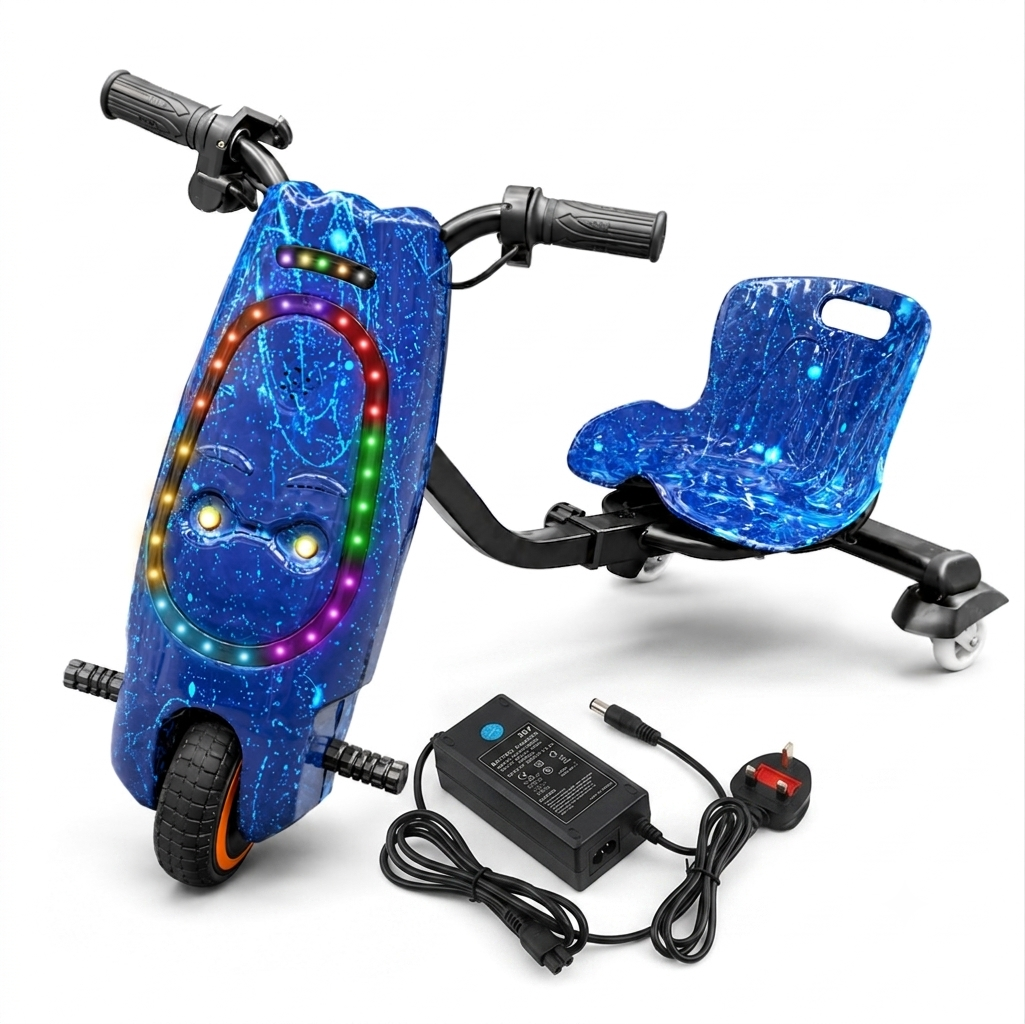 Mytoys 36V 2A Electric Drift Scooter & Hoverboard Charger | 3-Prong Inline Battery Power Supply Adapter