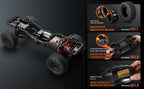 MYTOYS MN300 1/12 Scale 4x4 RC Crawler – Hobby Grade Wrangler-Style Off Road Remote Control Truck (2-Speed, LED Lights)