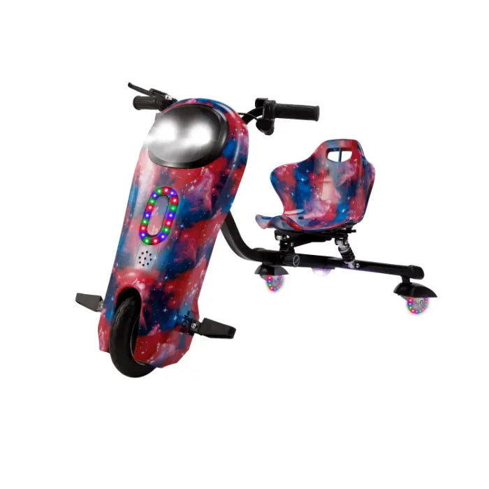 MT706 Drift Scooter – 3-Wheel, 20 km/h, 36V, Bluetooth Speaker, LED Lights & Safety Gear