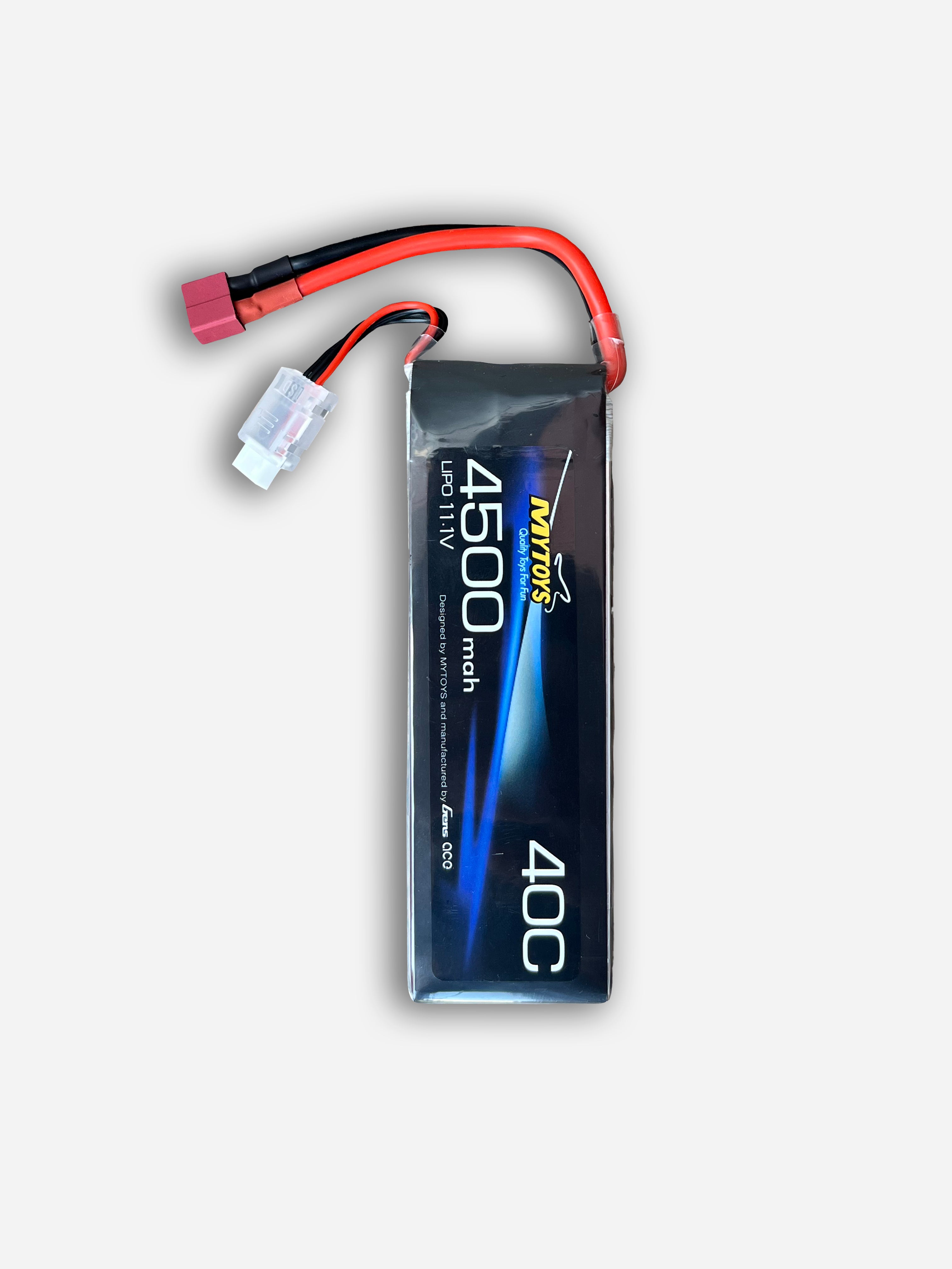 MYTOYS 11.1V 3S 4500mAh LiPo Battery for RC Cars & Vehicles | 40C High Discharge T-Plug