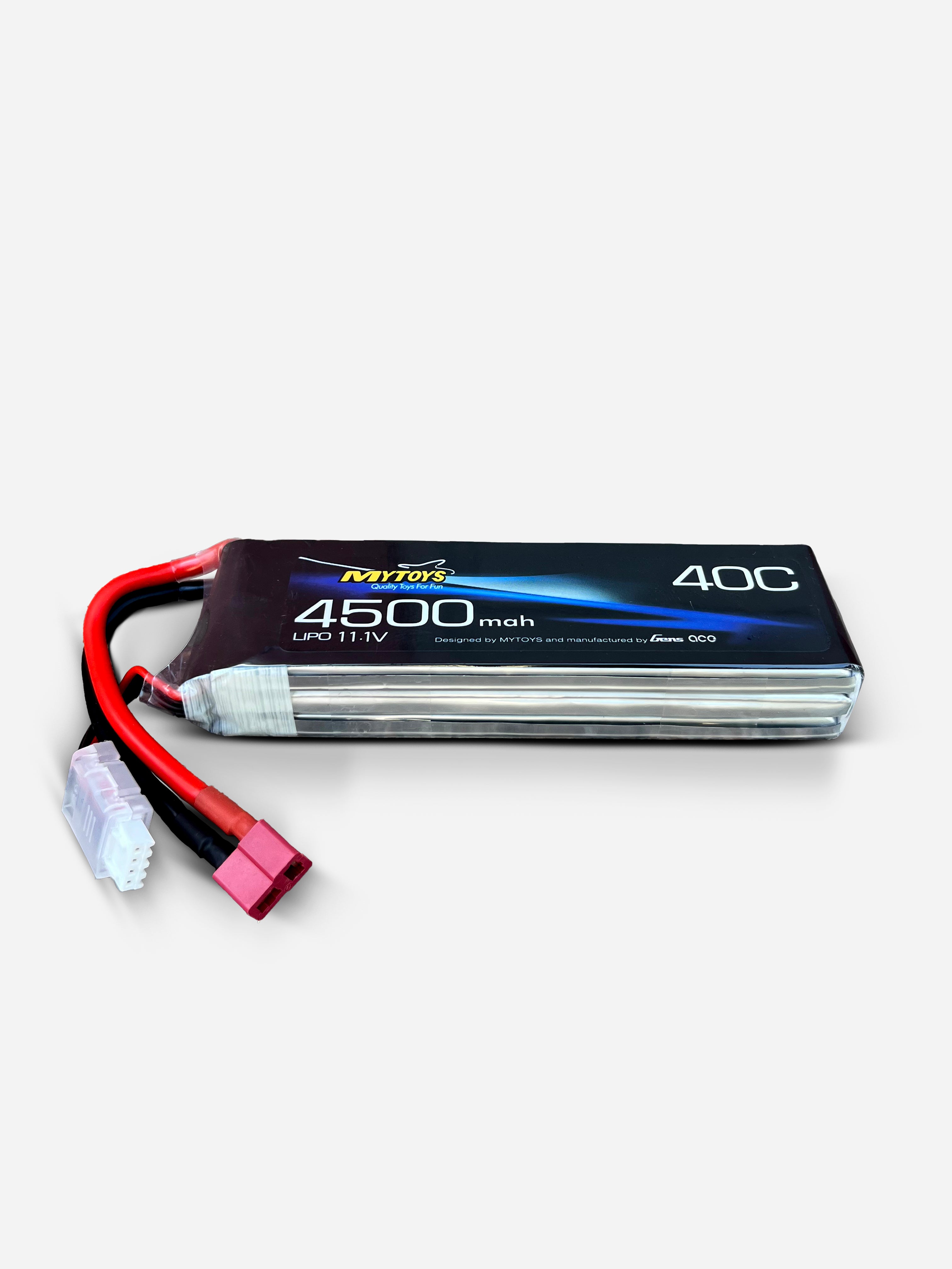 MYTOYS 11.1V 3S 4500mAh LiPo Battery for RC Cars & Vehicles | 40C High Discharge T-Plug