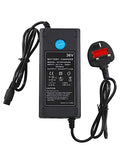 Mytoys 36V 2A Electric Drift Scooter & Hoverboard Charger | 3-Prong Inline Battery Power Supply Adapter