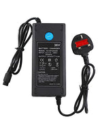 Mytoys 36V 2A Electric Drift Scooter & Hoverboard Charger | 3-Prong Inline Battery Power Supply Adapter