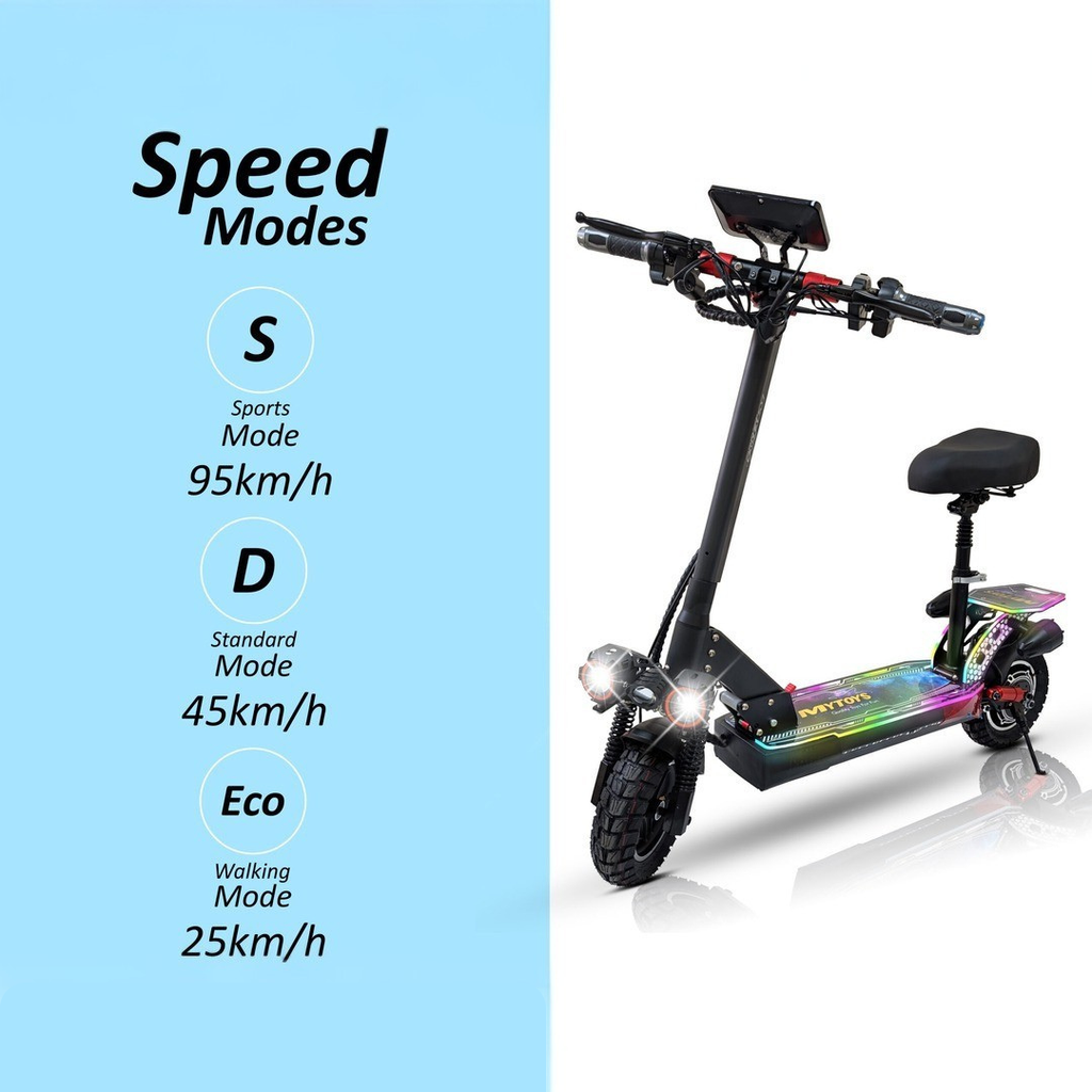 Mytoys MT850 High‑Speed Electric Scooter – 1200W Power, 65 km/h Performance