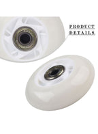 LED Replacement Wheels for Kids' 3-Wheel Scooters Drift Tire & Inline Skates | 80mm Universal Fit