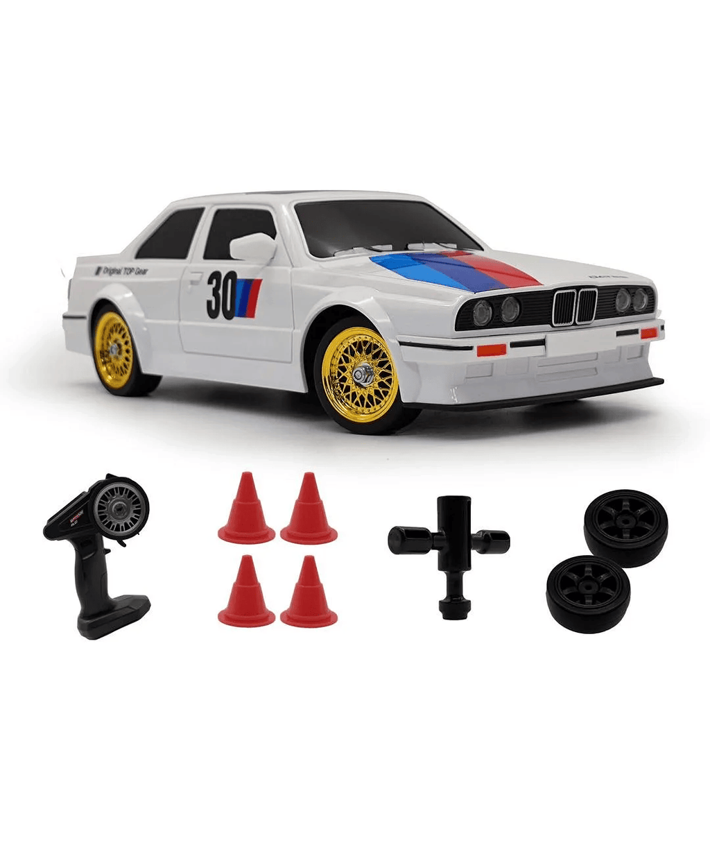 MY TOYS 1:16 Scale 4WD High-Speed RC Drift Car with LED Lights & Accessories