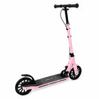MYTOYS Premium Foldable Kick Scooter – Adjustable Height (90–100 cm), Big PU Wheels & Kickstand for Kids & Teens | White
