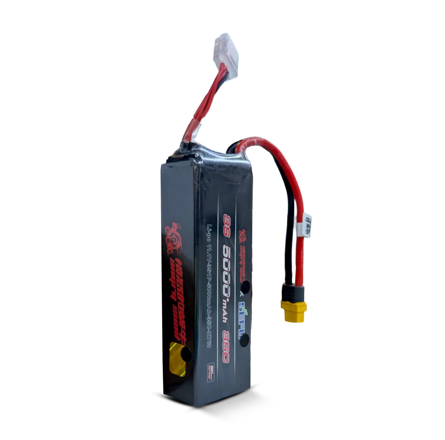 Rechargeable 5000mAh 11.1V 3S 35C LiPo Battery Pack (Hardcase) with Deans & XT60 Plugs –  LiPo Battery for RC Cars & Vehicles
