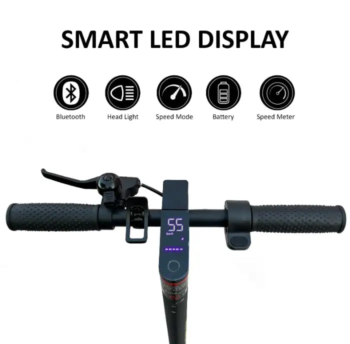 MT790 High-Performance 350W Electric Kick Scooter – 45 km/h Top Speed – 36V Lithium Battery & Smart LED Display