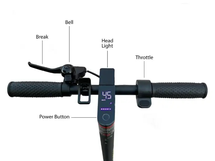 MT760 Electric Kick Scooter – 45 km/h, 350W, 36V, 20km Range – Foldable & App Control