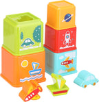 MyToys 8-Piece Stacking Blocks - Educational Early Learning Toy for Toddlers