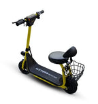 MT390 Kids Electric Kick Scooter with Seat - 18 km/h, 300W Motor, LED Lights, Bluetooth Speaker & Storage Basket