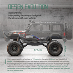 MYTOYS 1/16 4WD RC Rock Crawler – R1601 Waterproof Off-Road Remote Control Car with LED Lights, RTR Edition for Teens & Adults