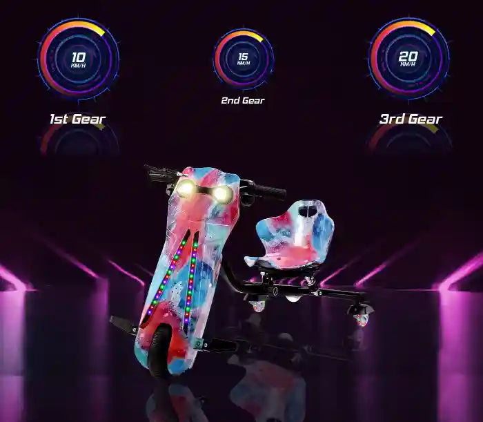 3-Wheel Electric Drift Scooter Multi Colors