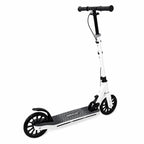 MYTOYS Premium Foldable Kick Scooter – Adjustable Height (90–100 cm), Big PU Wheels & Kickstand for Kids & Teens | White