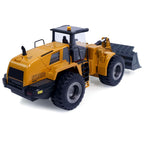 HUINA 1583 1/14 Scale RC Wheel Loader – 10-Channel Hobby-Grade Remote Control Construction Truck with Alloy Metal Cab & Bucket