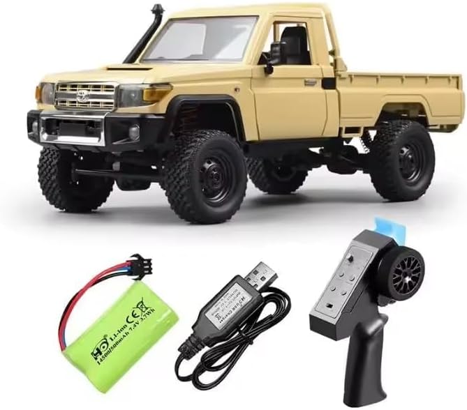 MN-82 1:12 RC Crawler  – 2.4GHz, 52° angles, 4WD Pickup Truck Remote Control Off-Road Car with Headlights