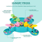 MyToys Hungry Frog Board Game for Kids — 2 to 4 Player Interactive Bean Eating Toy with 32 Multicolor Beans