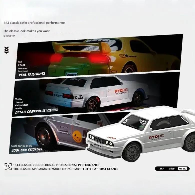 MYTOYS Professional Mini RC Drift Car – 1/43 Scale High-Speed 4WD Micro Racer with Gyroscope & 2.4GHz Proportional Control