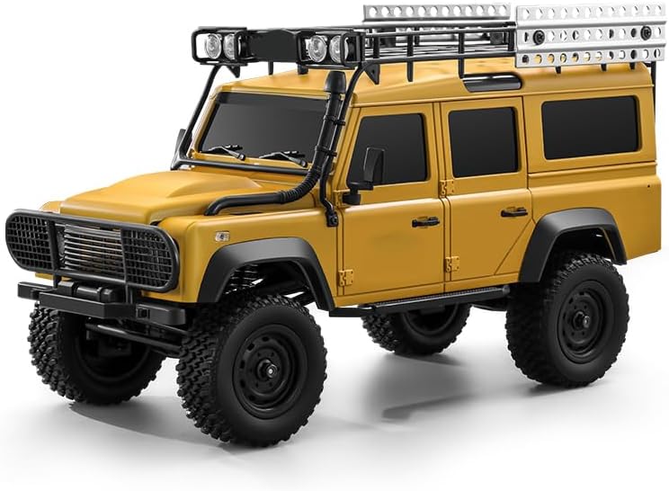 شاحنة MN-111C بمقياس 1/18، زاحفة تعمل بالتحكم عن بعد بنظام دفع رباعي 4WD، هيكل معدني وشاحنة صغيرة تعمل بالتحكم عن بعد مع محاور بوابية.