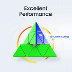 GAN Pyramid M Stickerless Triangle Speed Cube – Core Magnetic Positioning (36 Magnets, 64g)