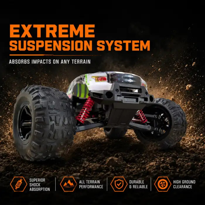 MYTOYS Hobbiway Typhoon MT660 1/10 4WD RTR High Speed RC Monster Truck - Off-Road & Sand Tyre Editions