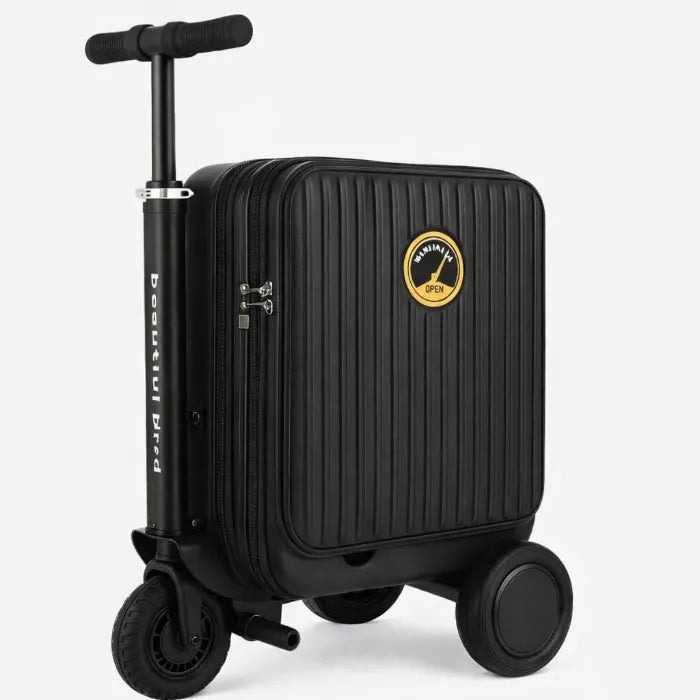 Smart Ride‑On Electric Scooter Luggage with Removable Battery-Black