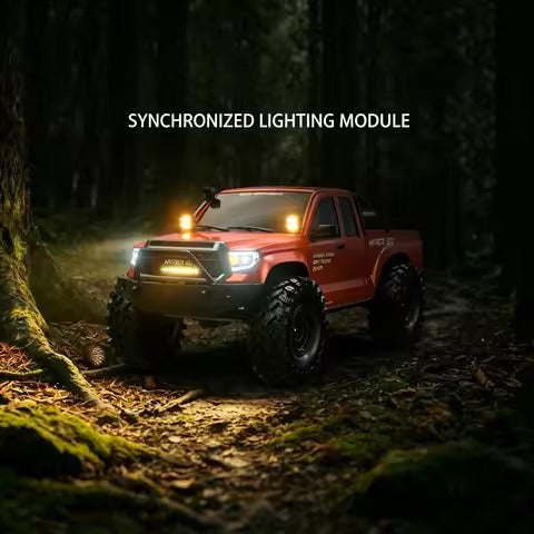 MJX Hyper Go 1/8 Scale RC Rock Crawler H8E 4WD Brushless Off-Road Climbing Vehicle With 80A FOC ESC, 3970 2000KV Sensor-Driven Motor, 35KG High Torque Steering Servo And Remote Control Differential Lock 25km/h Ready-To-Run (RTR) - Orange