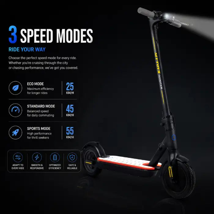 MT790 High-Performance 350W Electric Kick Scooter – 45 km/h Top Speed – 36V Lithium Battery & Smart LED Display