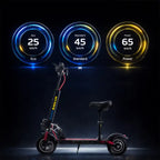 MT358 Foldable Electric Kick Scooter with seat - 750W Motor, 65 km/h Max Speed, 10" Off-Road Tires