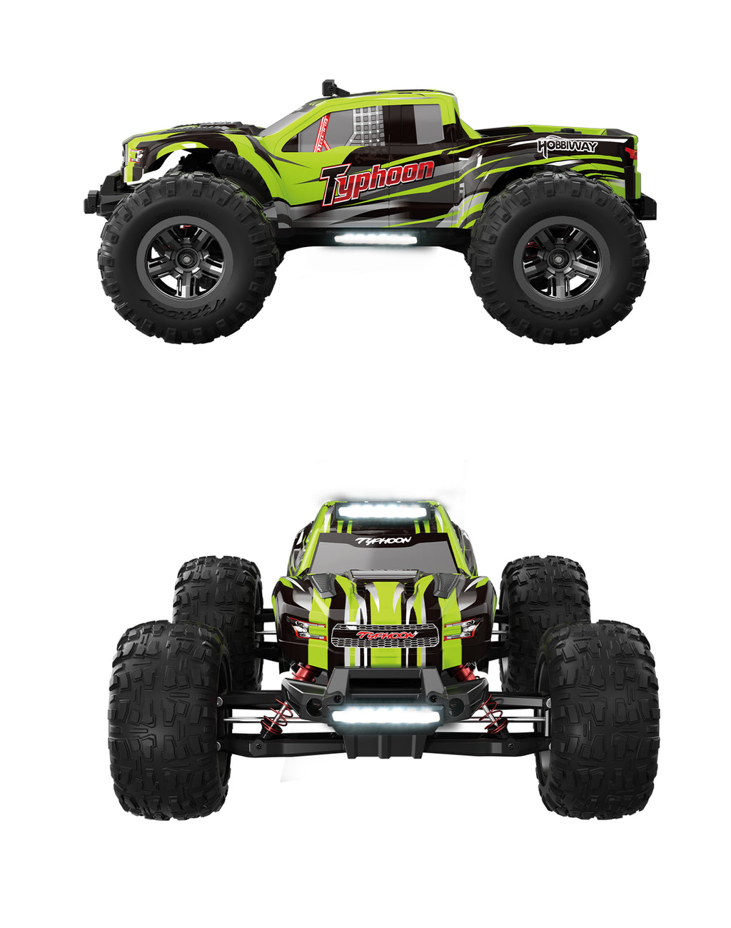 MyToys 1:10 Scale 4WD High-Speed RC Monster Truck – Hobby Grade All-Terrain Desert Crawler, 65+ KM/H Fast Speed Off-Road Truck with LED Lights & Advanced Modding Support
