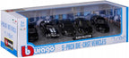 Bburago Official 1:64 Scale Die-Cast Metal Toy Cars Gift Pack – Authentic 5-Piece Street Fire Collectible Miniature Vehicle Set for Kids & Adult Enthusiasts