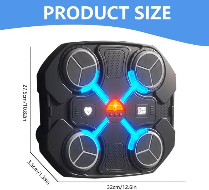 MYTOYS Kids Music Boxing Machine - Electronic Wall-Mounted Boxing Target with Bluetooth & Gloves (Ages 3+)
