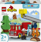 LEGO DUPLO Fire Engine 10473 – Educational Fire Truck Toy with Ladder, Hose, and Firefighter Figure – Gift for Toddlers 2